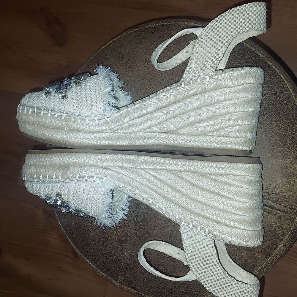 Anne Klein Lenox Espadrille Wedge Sandals - Picture 6 of 14
